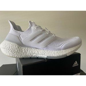 Adidas Women's Ultraboost 21 Running NEW AUTHENTIC White/Grey FY0403 Sz 7.5 W